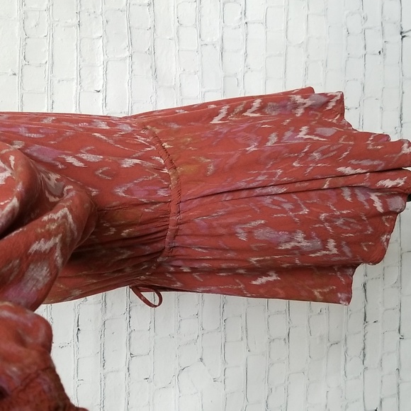 Torrid Ikat Tie-Waist Peasant Blouse - Picture 7 of 12